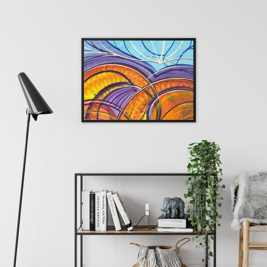 Flies Eyes - Framed Canvas