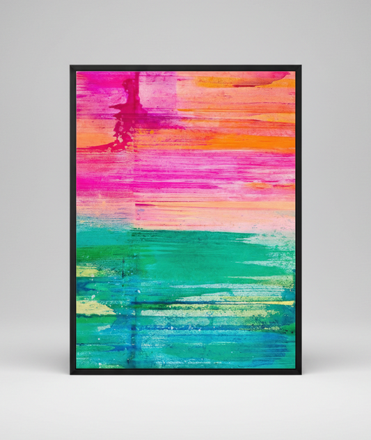 Horizons – Framed Canvas Abstract Ocean Art Print | Nick Seyler