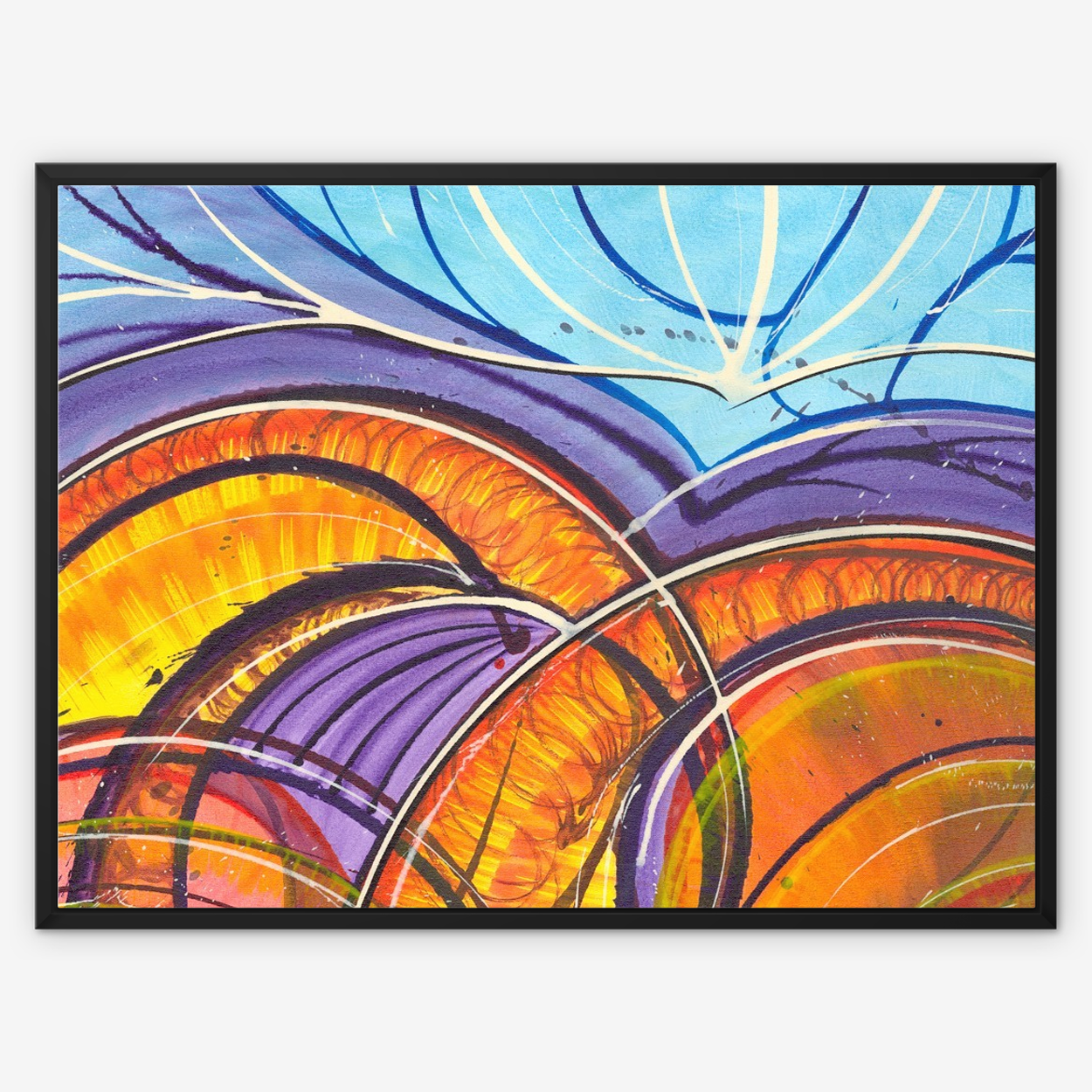 Flies Eyes - Framed Canvas