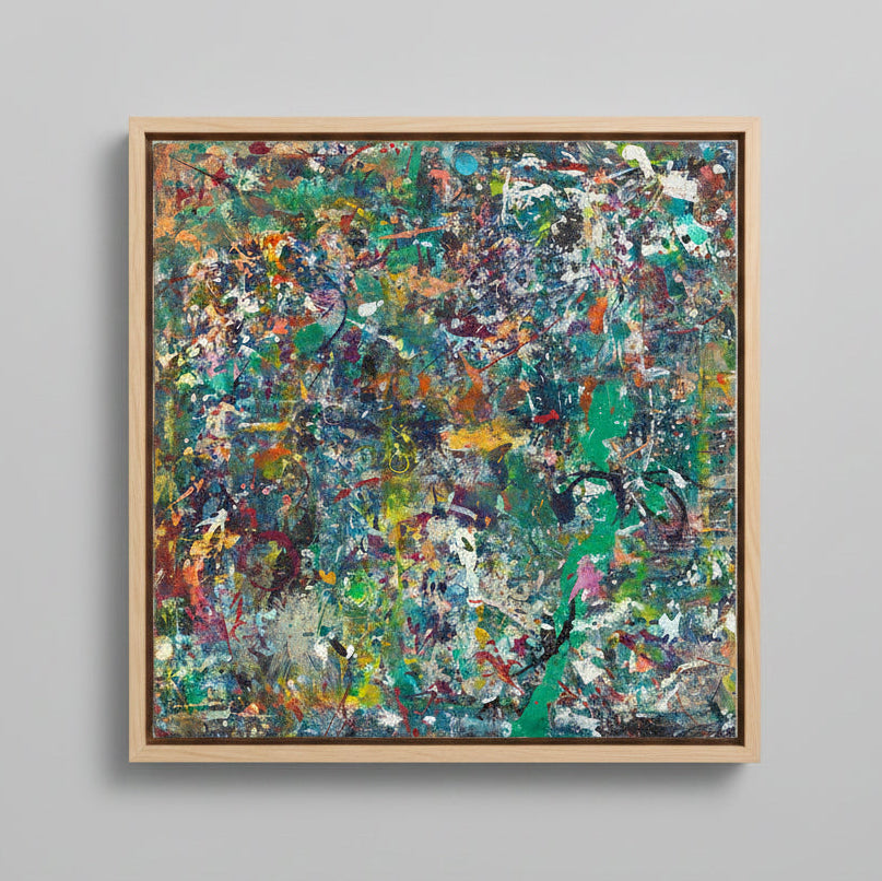 LeftOvers 02 – Framed Canvas Abstract Art Print | Nick Seyler
