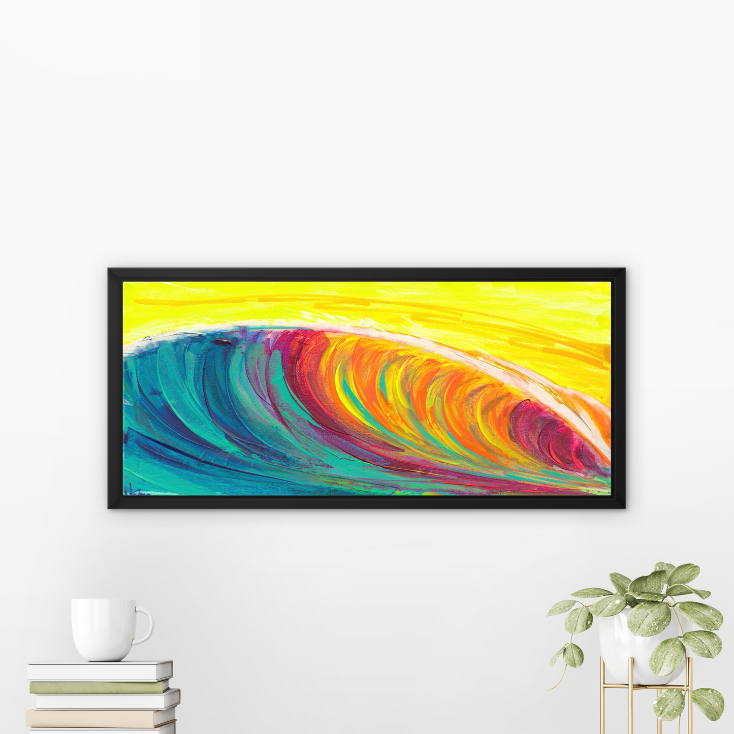 Tsunami - Framed Canvas