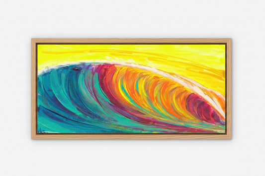 Tsunami – Framed Canvas Ocean Art Print | Nick Seyler