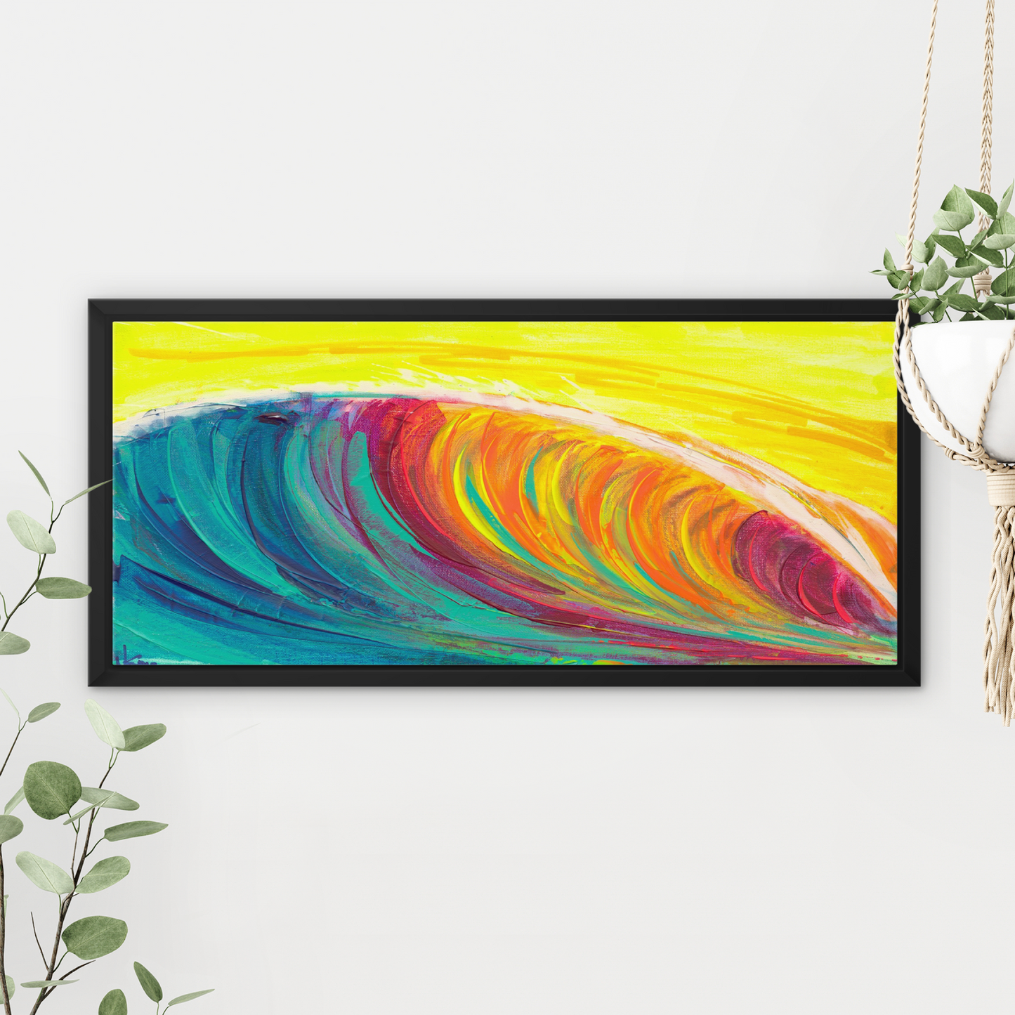 Tsunami - Framed Canvas